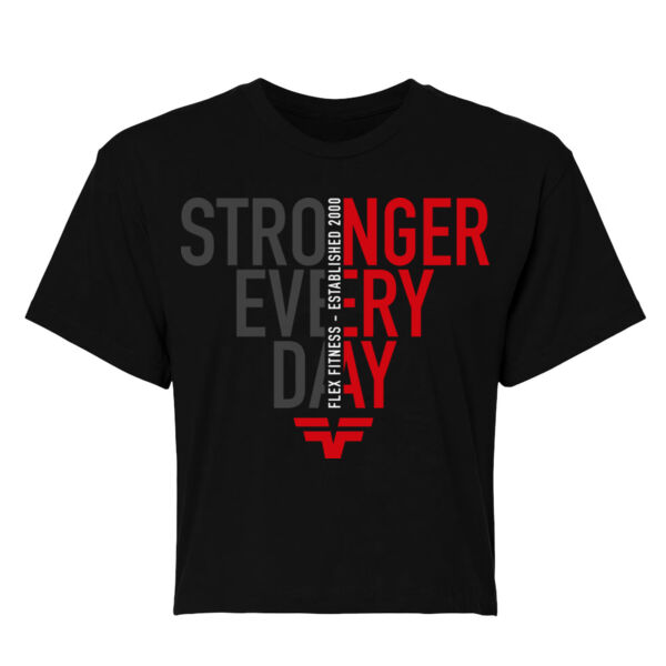 STRONGER EVERY DAY - WOMEN'S CROP T-SHIRT Thumbnail