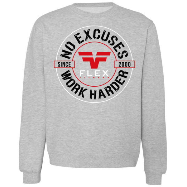 NO EXCUSES WORK HARDER - CREWNECK SWEATSHIRT Thumbnail